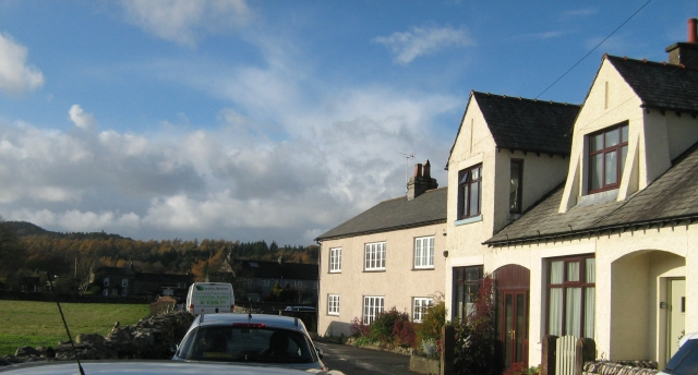 a white painted house in cartmel